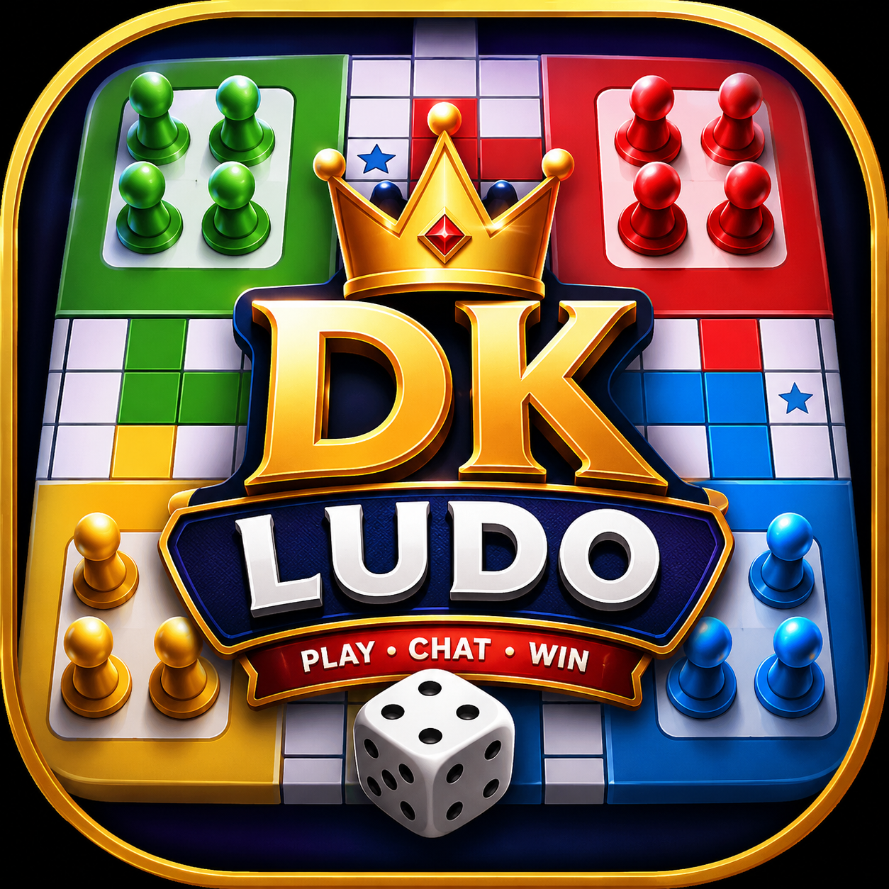 DK Ludo 3D Game Logo